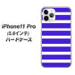 iPhone11 Pro (5.8インチ) 高画質仕上げ 背面印刷 ハードケース【EK880 ボーダーライトブルー】