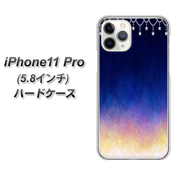 iPhone11 Pro (5.8インチ) 高画質仕上げ 背面印刷 ハードケース【MI803 冬の夜空】