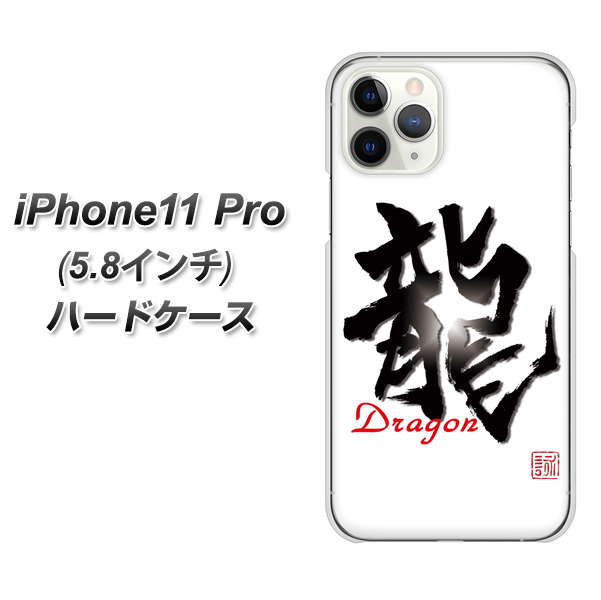 iPhone11 Pro (5.8インチ) 高画質仕上げ 背面印刷 ハードケース【OE804 龍ノ書】