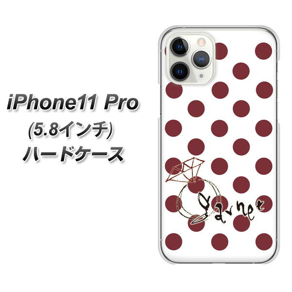 iPhone11 Pro (5.8インチ) 高画質仕上げ 背面印刷 ハードケース【OE810 1月ガーネット】