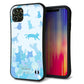 iPhone11 Pro Max スマホケース 「SEA Grip」 グリップケース Sライン 【AG888 ネコ積もり 水色】 UV印刷