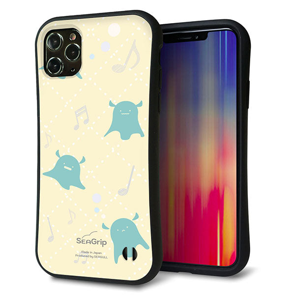 iPhone11 Pro Max スマホケース 「SEA Grip」 グリップケース Sライン 【FD819 メンダコ】 UV印刷