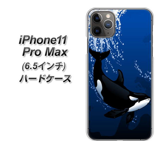 iPhone11 Pro Max　(6.5インチ) 高画質仕上げ 背面印刷 ハードケース【423 シャチ】