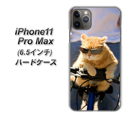 iPhone11 Pro Max　(6.5インチ) 高画質仕上げ 背面印刷 ハードケース【595 にゃんとサイクル】