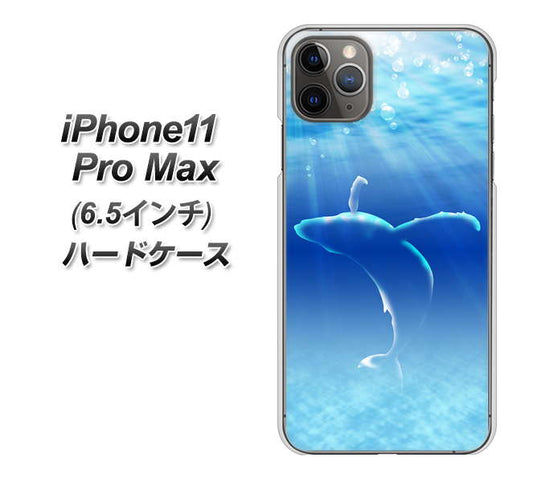 iPhone11 Pro Max　(6.5インチ) 高画質仕上げ 背面印刷 ハードケース【1047 海の守り神くじら】