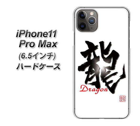 iPhone11 Pro Max　(6.5インチ) 高画質仕上げ 背面印刷 ハードケース【OE804 龍ノ書】