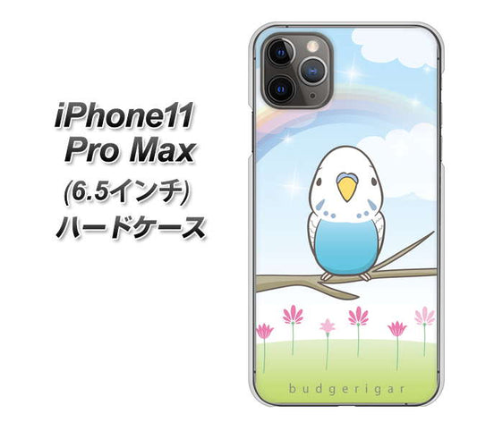 iPhone11 Pro Max　(6.5インチ) 高画質仕上げ 背面印刷 ハードケース【SC839 セキセイインコ ブルー】