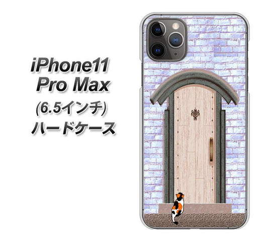iPhone11 Pro Max　(6.5インチ) 高画質仕上げ 背面印刷 ハードケース【YA952 石ドア02 素材クリア】