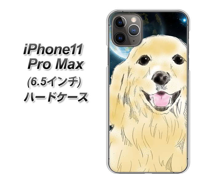 iPhone11 Pro Max　(6.5インチ) 高画質仕上げ 背面印刷 ハードケース【YD826 ゴールデンレトリバー02】
