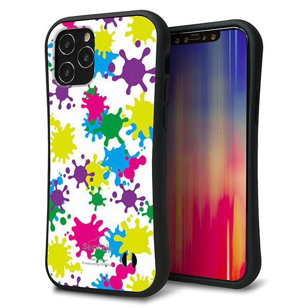 iPhone12 スマホケース 「SEA Grip」 グリップケース Sライン 【MA878 ペイントホワイト】 UV印刷