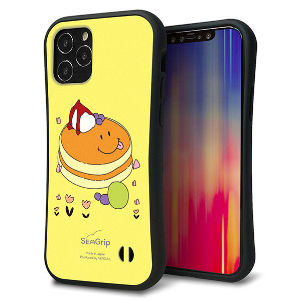 iPhone12 スマホケース 「SEA Grip」 グリップケース Sライン 【MA901 パンケーキ】 UV印刷
