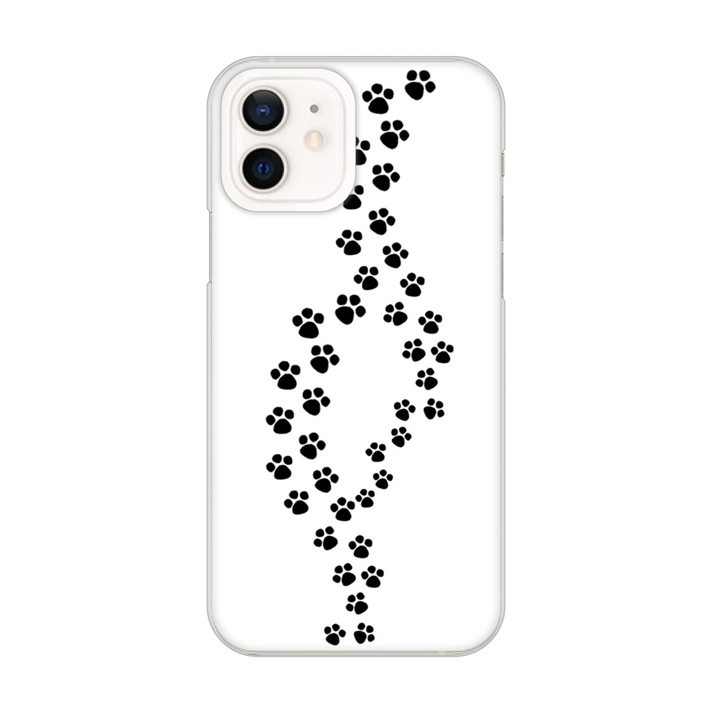 iPhone12 高画質仕上げ 背面印刷 ハードケース 【066 あしあと】