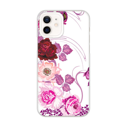 iPhone12 高画質仕上げ 背面印刷 ハードケース ロマンチックなバラ