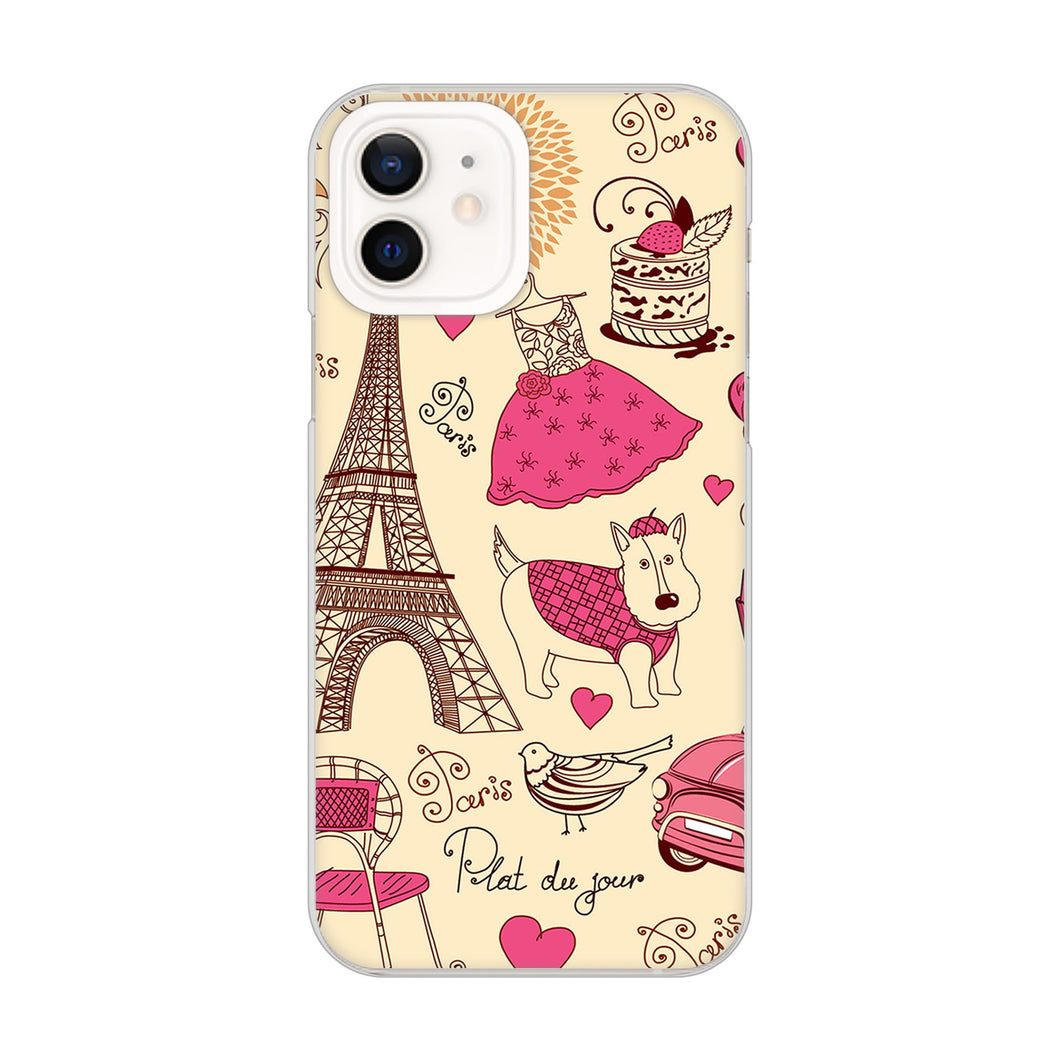 iPhone12 高画質仕上げ 背面印刷 ハードケース LOVE フランス
