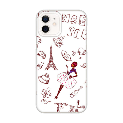 iPhone12 高画質仕上げ 背面印刷 ハードケース LOVE フランス