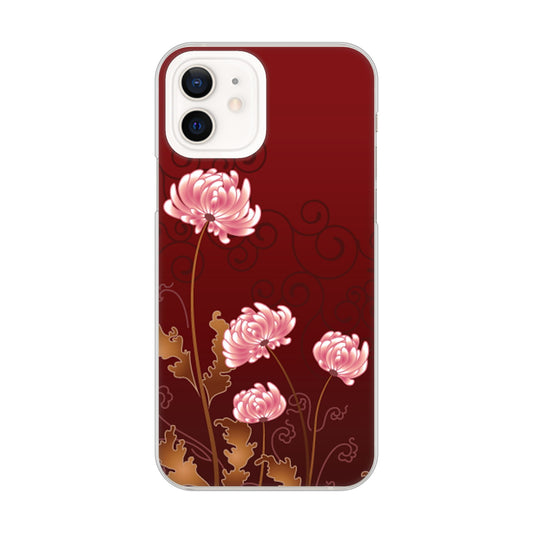 iPhone12 高画質仕上げ 背面印刷 ハードケース 【375 優美な菊】