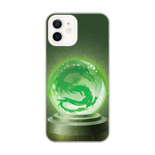 iPhone12 高画質仕上げ 背面印刷 ハードケース 【439 水晶に浮かぶ龍】