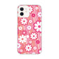 iPhone12 高画質仕上げ 背面印刷 ハードケース 【751 マーガレット（ピンク系）】