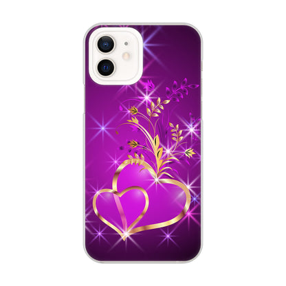 iPhone12 高画質仕上げ 背面印刷 ハードケース きらめきハート