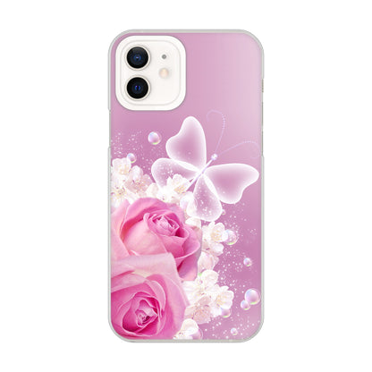 iPhone12 高画質仕上げ 背面印刷 ハードケース ロマンチックなバラ