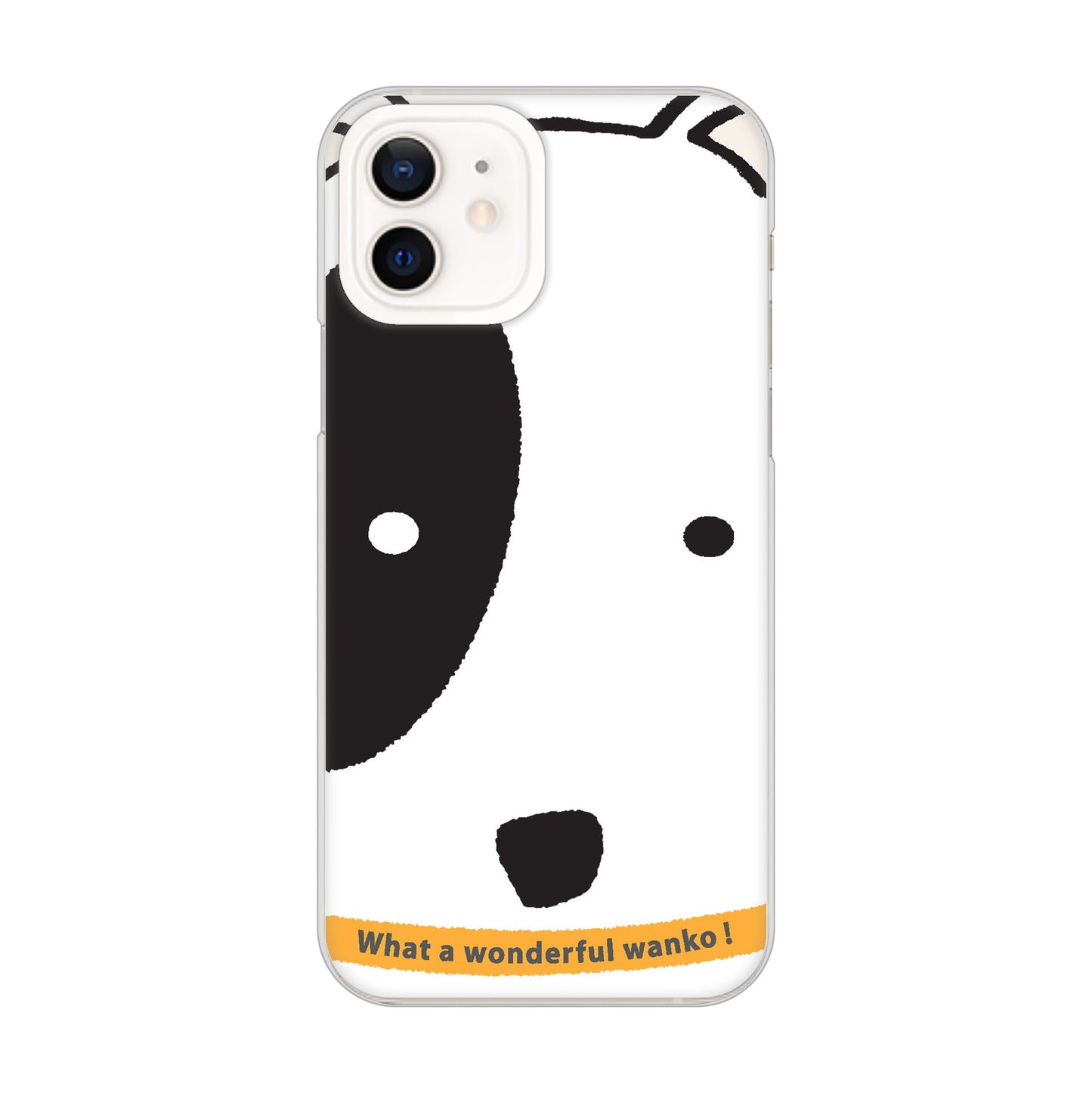 iPhone12 高画質仕上げ 背面印刷 ハードケース 【IA800 わんこ】