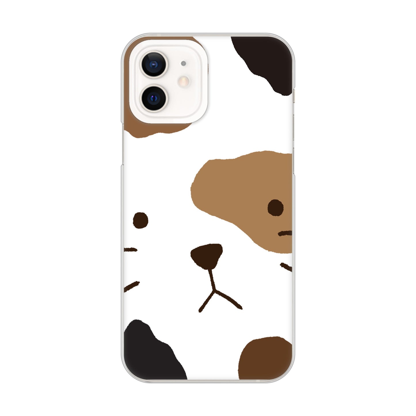 iPhone12 高画質仕上げ 背面印刷 ハードケース 【IA801 みけ】