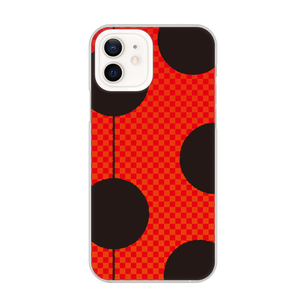 iPhone12 高画質仕上げ 背面印刷 ハードケース 【IB906 てんとうむしのシンプル】