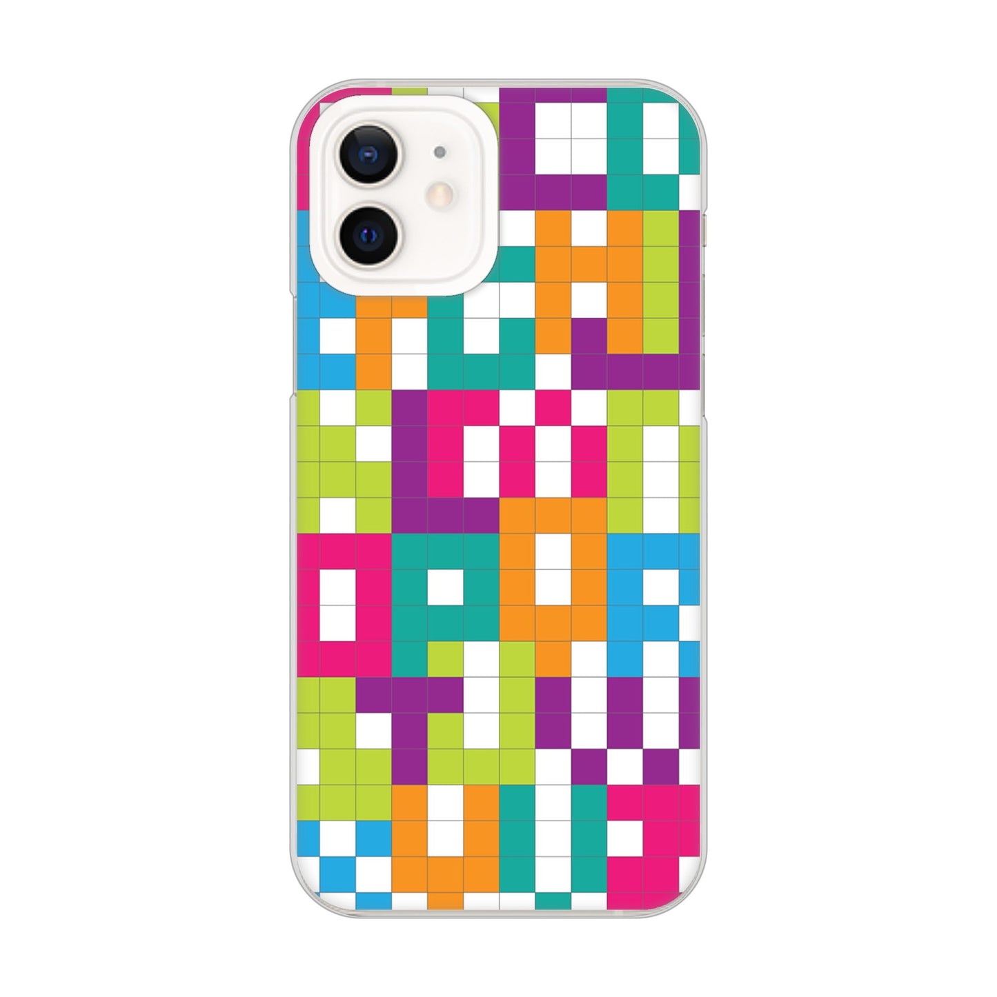 iPhone12 高画質仕上げ 背面印刷 ハードケース 【IB916 ブロックアルファベット】