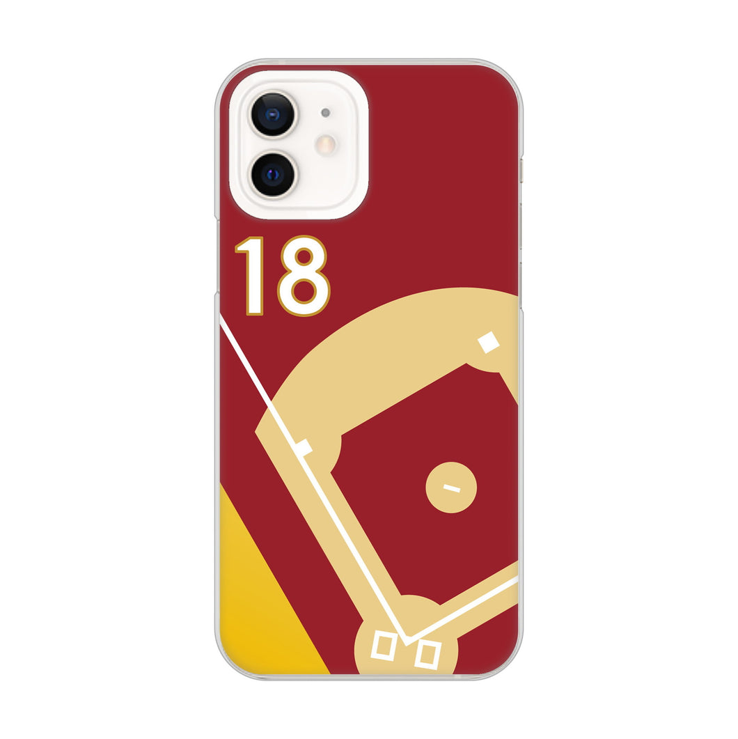 iPhone12 高画質仕上げ 背面印刷 ハードケース baseball