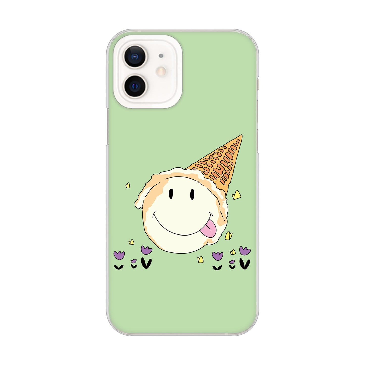 iPhone12 高画質仕上げ 背面印刷 ハードケース スイーツイラスト