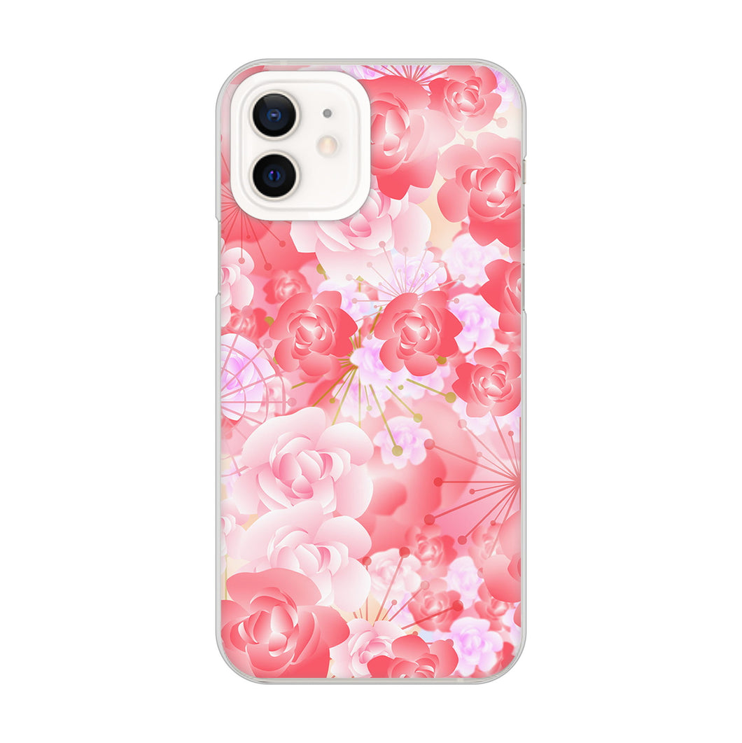 iPhone12 高画質仕上げ 背面印刷 ハードケース 【VA817 はんなり色の華】