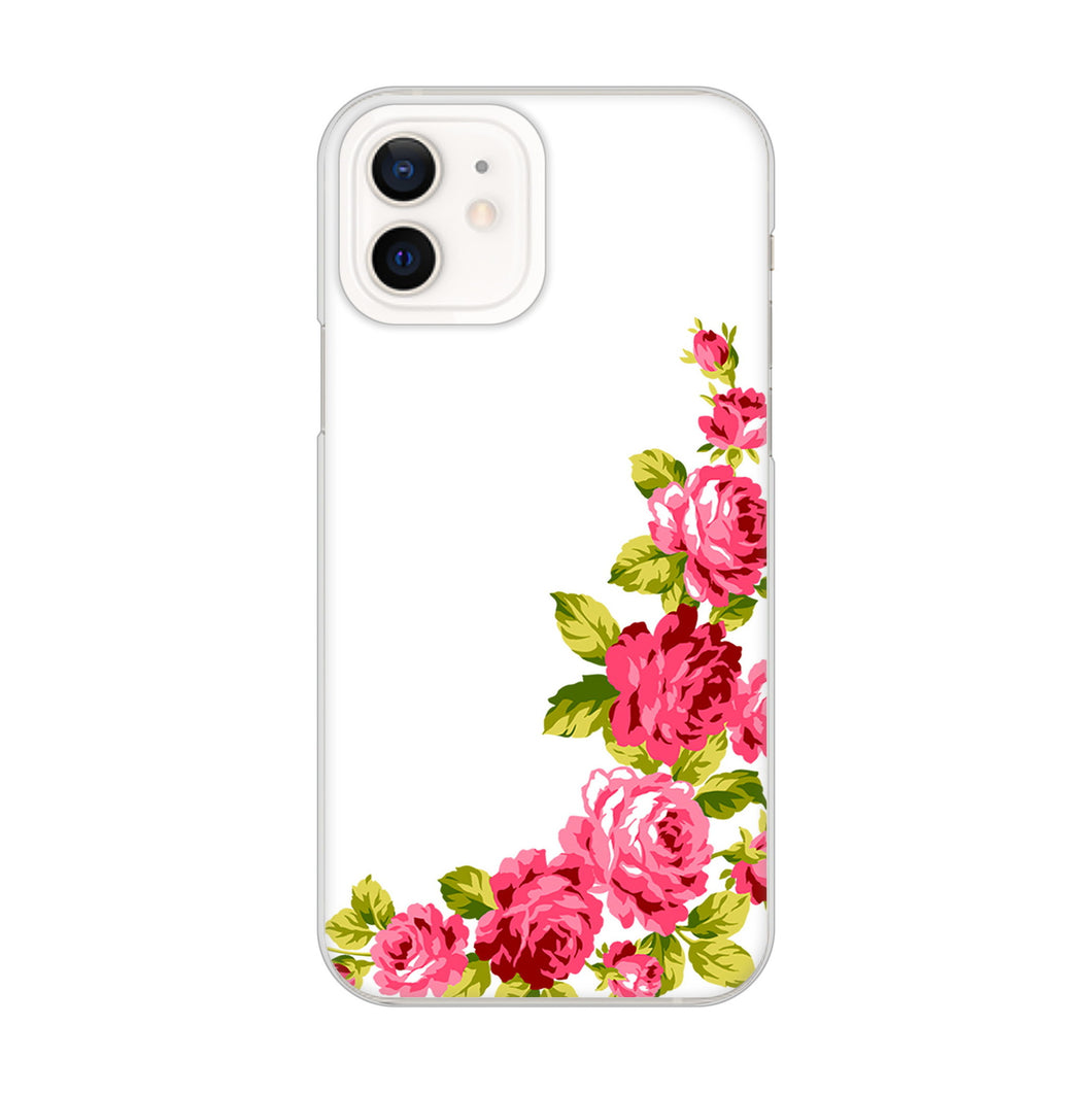iPhone12 高画質仕上げ 背面印刷 ハードケース ロマンチックなバラ