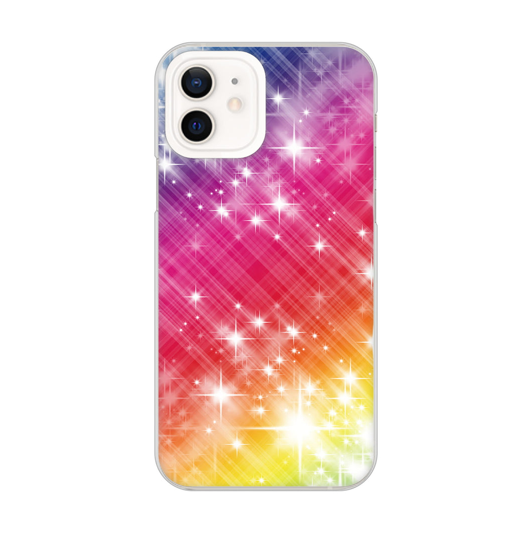 iPhone12 高画質仕上げ 背面印刷 ハードケース 【VA872 レインボーフレーム】