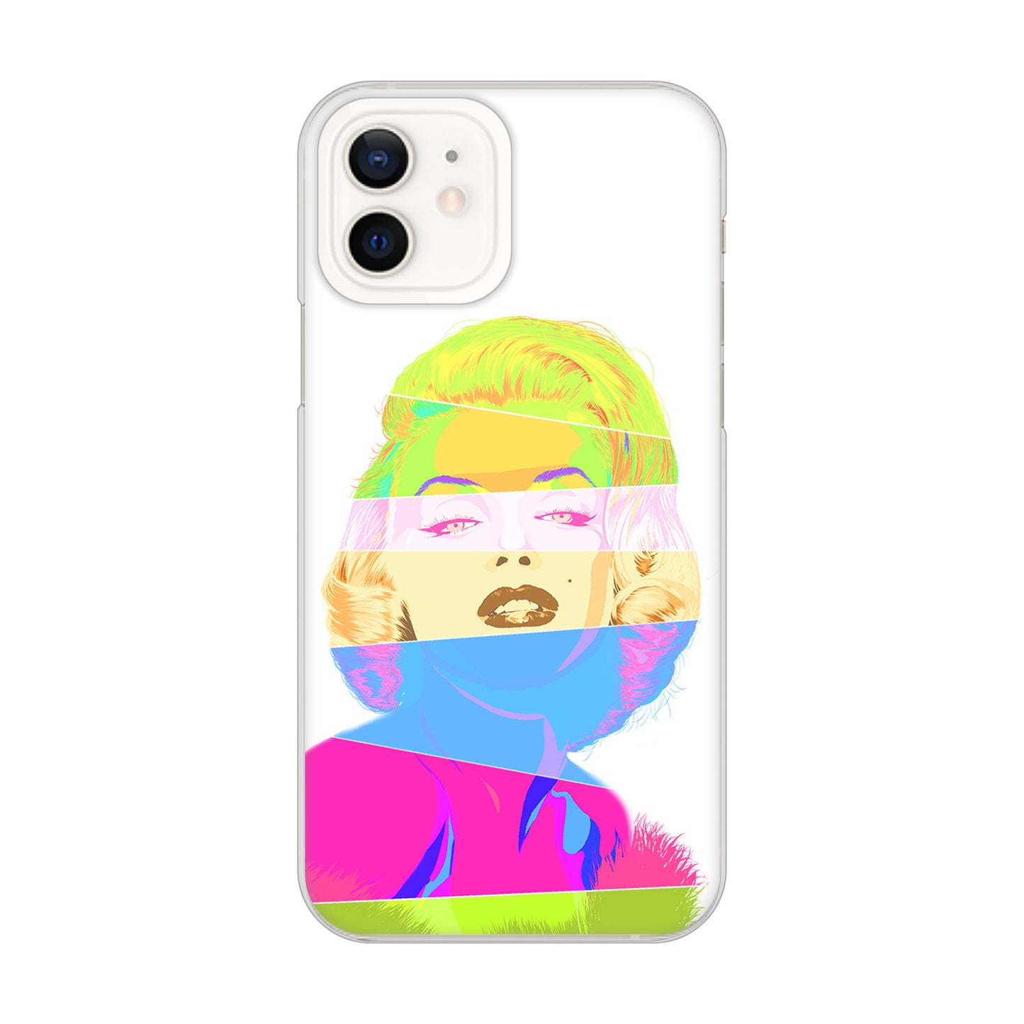iPhone12 高画質仕上げ 背面印刷 ハードケース マリリンモンローデザイン