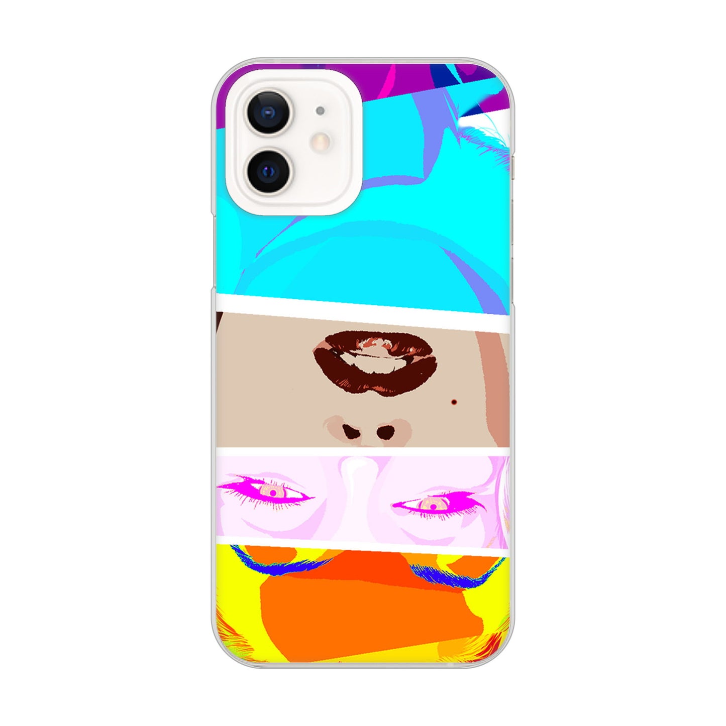 iPhone12 高画質仕上げ 背面印刷 ハードケース マリリンモンローデザイン