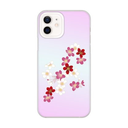 iPhone12 高画質仕上げ 背面印刷 ハードケース 和花柄