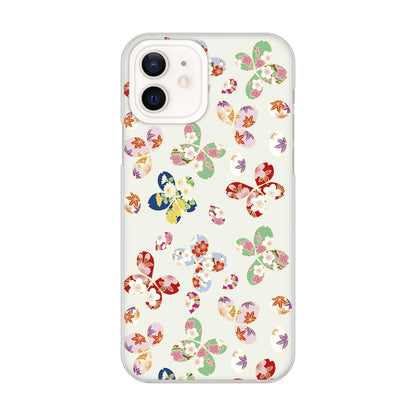 iPhone12 高画質仕上げ 背面印刷 ハードケース 和花柄