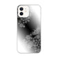 iPhone12 高画質仕上げ 背面印刷 ハードケース 【YJ340 モノトーン 雪の結晶 】