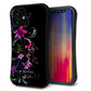 iPhone12 mini スマホケース 「SEA Grip」 グリップケース Sライン 【263 闇に浮かぶ華】 UV印刷
