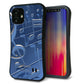 iPhone12 mini スマホケース 「SEA Grip」 グリップケース Sライン 【286 3D音符】 UV印刷