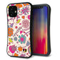 iPhone12 mini スマホケース 「SEA Grip」 グリップケース Sライン 【323 小鳥と花】 UV印刷