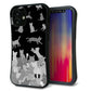 iPhone12 mini スマホケース 「SEA Grip」 グリップケース Sライン 【AG887 ネコ積もり 黒】 UV印刷