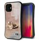 iPhone12 mini スマホケース 「SEA Grip」 グリップケース Sライン 【HA173 メインクーン+くすみカラー】 UV印刷