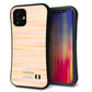 iPhone12 mini スマホケース 「SEA Grip」 グリップケース Sライン 【IB909 グラデーションボーダー_オレンジ】 UV印刷