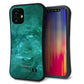 iPhone12 mini スマホケース 「SEA Grip」 グリップケース Sライン 【KM869 大理石GR】 UV印刷
