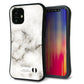 iPhone12 mini スマホケース 「SEA Grip」 グリップケース Sライン 【KM871 大理石WH】 UV印刷