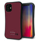 iPhone12 mini スマホケース 「SEA Grip」 グリップケース Sライン 【KM919 レトロカラー(バーガンディー)】 UV印刷