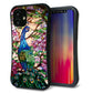 iPhone12 mini スマホケース 「SEA Grip」 グリップケース Sライン 【MA996 ステンドグラス クジャク】 UV印刷