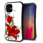 iPhone12 mini スマホケース 「SEA Grip」 グリップケース Sライン 【SC850 ユリ レッド】 UV印刷