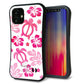 iPhone12 mini スマホケース 「SEA Grip」 グリップケース Sライン 【SC879 ハワイアンアロハホヌ ピンク】 UV印刷